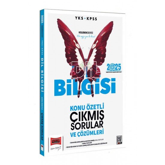 Yargı Yayınları 2025 YKS KPSS Kelebek Serisi Dil Bilgisi Konu Özetli Çıkmış Sorular ve Çözümleri