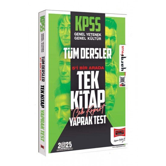 Yargı Yayınları 2025 KPSS GK-GY Tüm Dersler 5i Bir Arada Tek Kitap Çek Kopart Yaprak Test