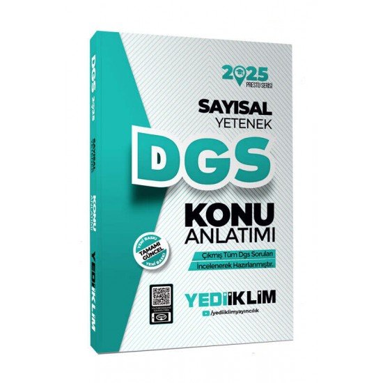 Yediiklim Yayınları 2025 DGS Sayısal Yetenek Konu Anlatımı