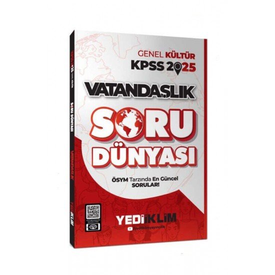 Yediiklim Yayınları 2025 KPSS Genel Kültür Vatandaşlık Soru Dünyası