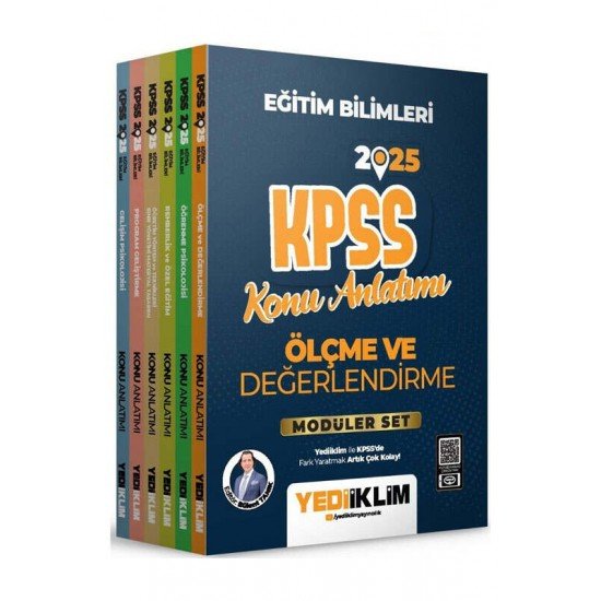 Yediiklim Yayınları 2025 KPSS Eğitim Bilimleri Konu Anlatımlı Modüler Set