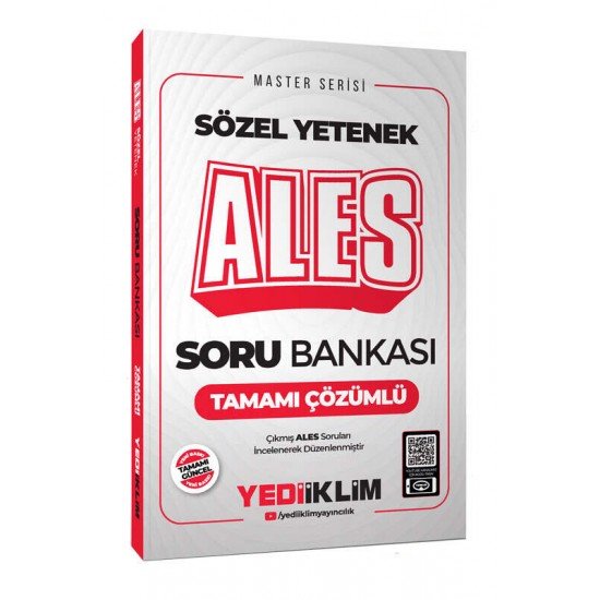 Yediiklim Yayınları 2025 ALES Sözel Yetenek Tamamı Çözümlü Soru Bankası