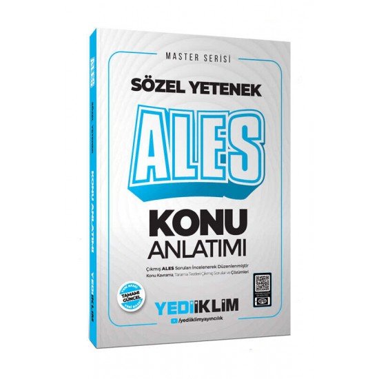 Yediiklim Yayınları 2025 ALES Sözel Yetenek Konu Anlatımı