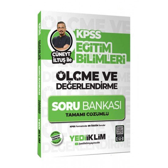 Yediiklim Yayınları KPSS Eğitim Bilimleri Ölçme ve Değerlendirme Cüneyt İltuş İle Tamamı Çözümlü Soru Bankası