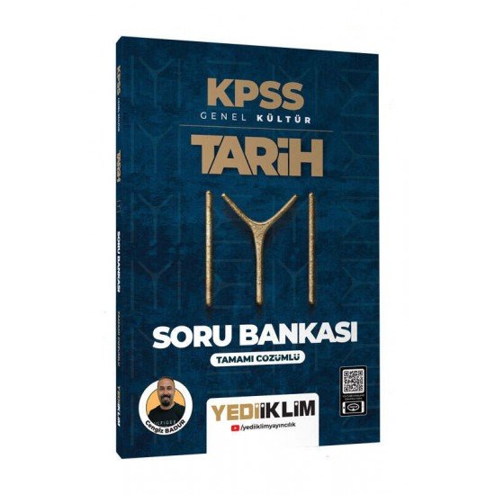 Yediiklim Yayınları 2025 KPSS Genel Kültür Tarih Tamamı Çözümlü Soru Bankası 