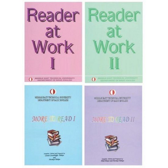 ODTÜ Reader at Work 1-2 + More To Read 1-2 Set 4 Kitap ODTÜ Yayıncılık