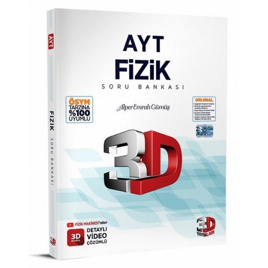 AYT Fizik Soru Bankası 3D Yayınları