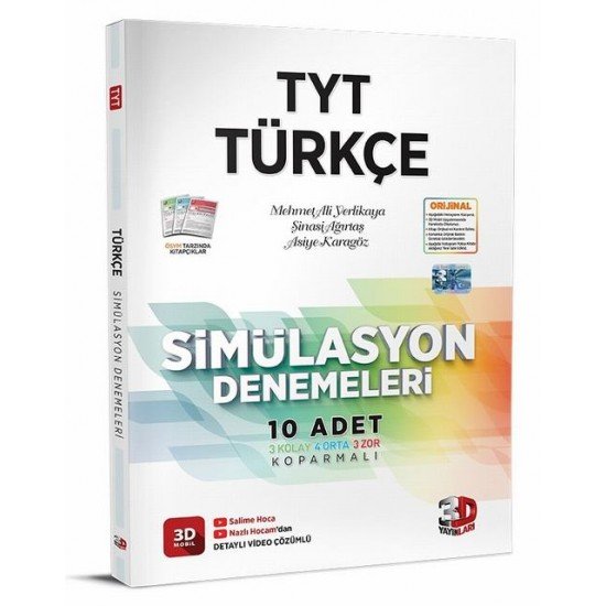 TYT Türkçe Simülasyon Denemeleri 3D Yayınları