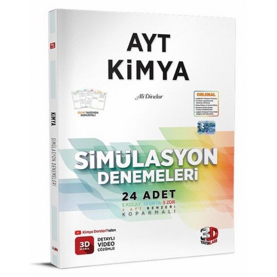 AYT Kimya Simülasyon Denemeleri 3D Yayınları