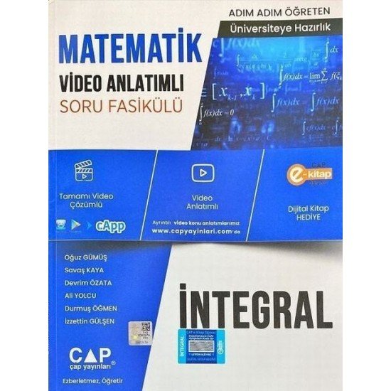 Çap Yayınları Matematik İntegral Konu Anlatımlı Soru Bankası