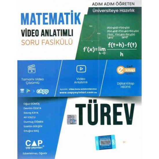 Çap Yayınları Matematik Türev Konu Anlatımlı Soru Bankası