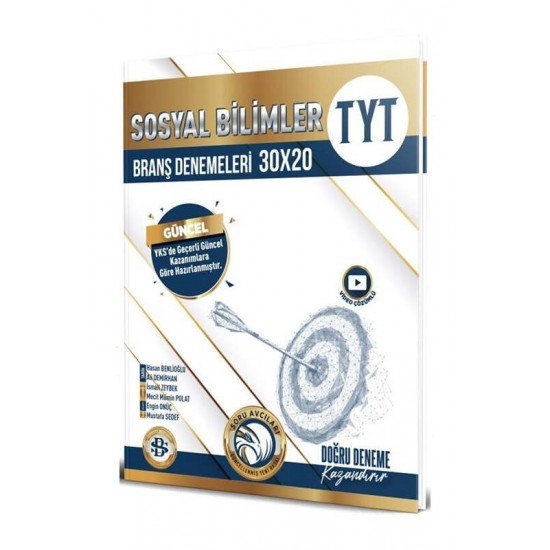 Bilgi Sarmal Yayınları TYT Sosyal Bilimler 30 x 20 Branş Denemeleri