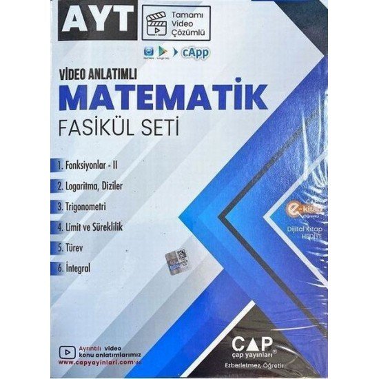 Çap Yayınları AYT Matematik Seti Tamamı Video Çözümlü