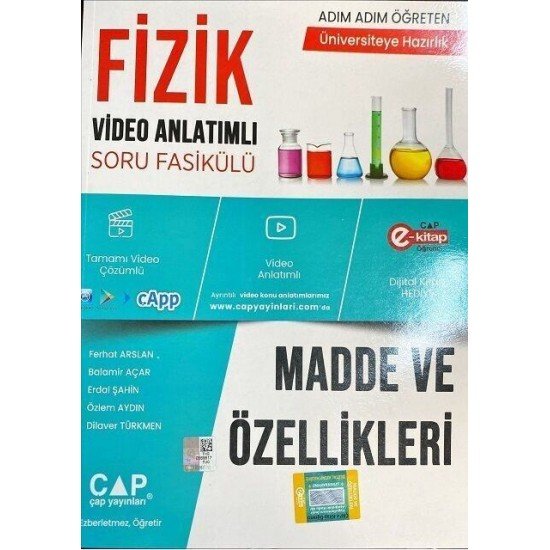 Çap Yayınları Fizik Madde ve Özellikleri Konu Anlatımlı Soru Bankası