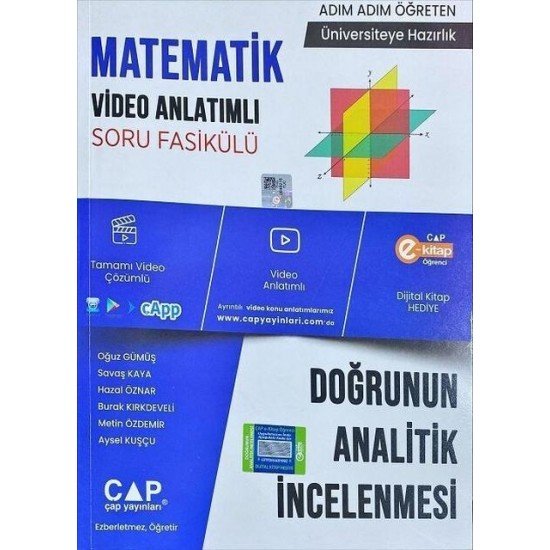 Çap Yayınları Doğrunun Analitik İncelenmesi