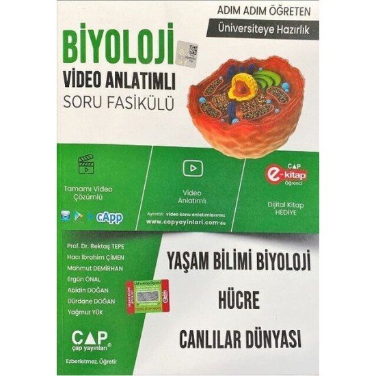 Çap Yayınları TYT AYT Biyoloji Yaşam Biyolojisi Soru Fasikülü