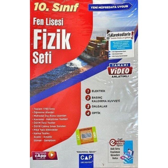 Çap Yayınları 10. Sınıf Fen Lisesi Fizik Seti