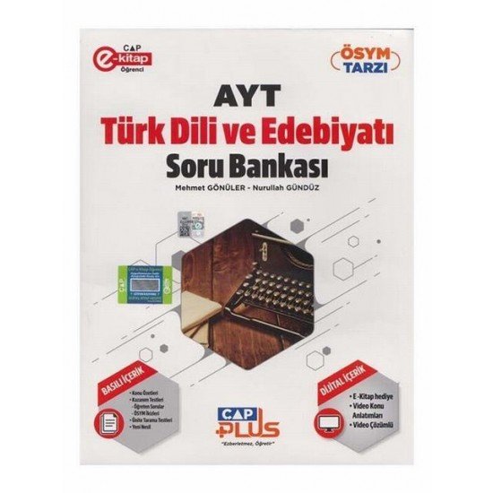 Çap Yayınları AYT Türk Dili ve Edebiyatı Plus Serisi Soru Bankası