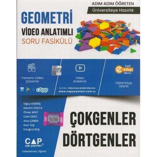 Çap Yayınları Üniversiteye Hazırlık Geometri Çokgenler ve Dörtgenler