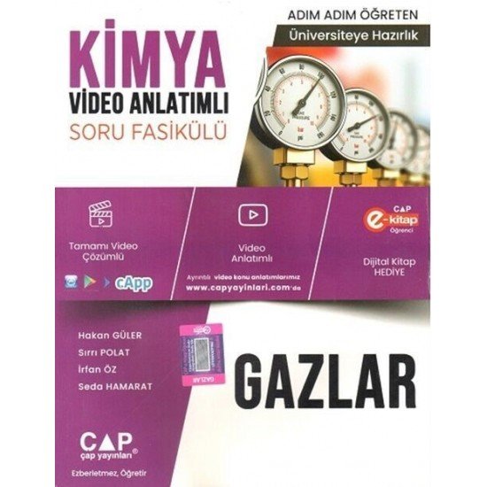 Çap Yayınları Üniversiteye Hazırlık Kimya Gazlar Konu Anlatımlı Soru Bankası