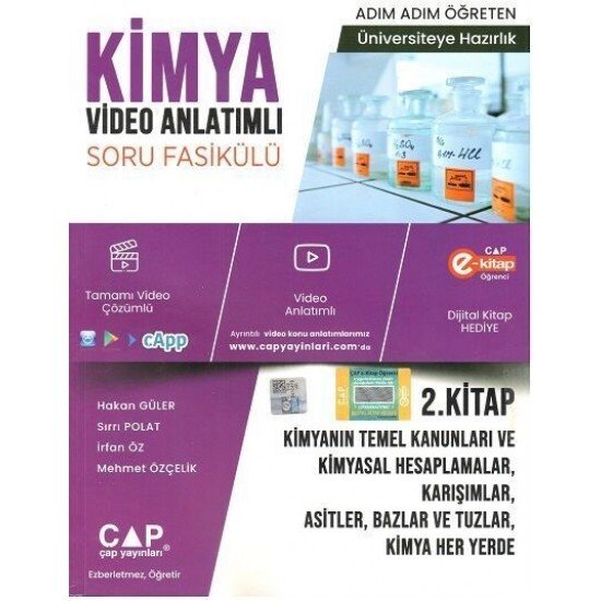 Çap Yayınları Kimya 2. Kitap Konu Anlatımlı Soru Bankası