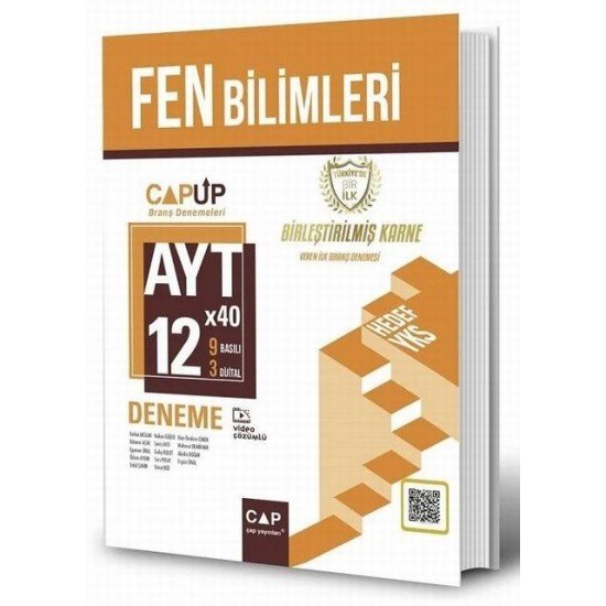 Çap Yayınları AYT Fen Bilimleri 12x40 Up Deneme