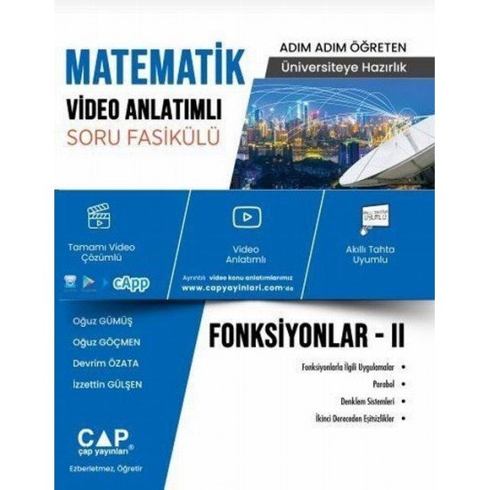 Çap Yayınları Matematik Fonksiyonlar 2 Video Anlatımlı Soru Fasikülü