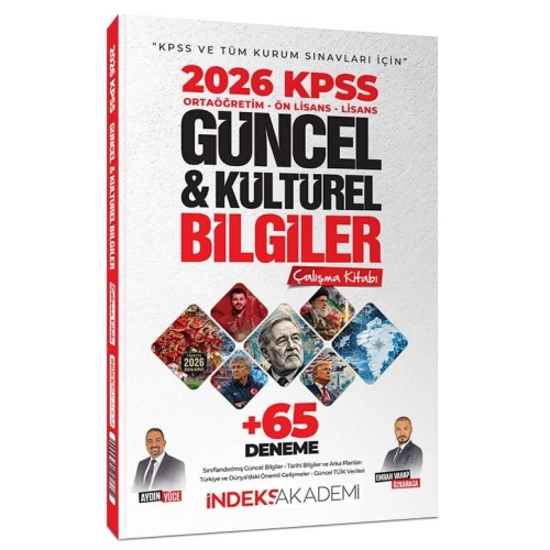 İndeks Akademi 2026 KPSS Güncel ve Kültürel Bilgiler Çalışma Kitabı (65 Deneme İlaveli) İndeks Akademi 2026 KPSS Güncel ve Kültürel Bilgiler Çalışma Kitabı (65 Deneme İlaveli)