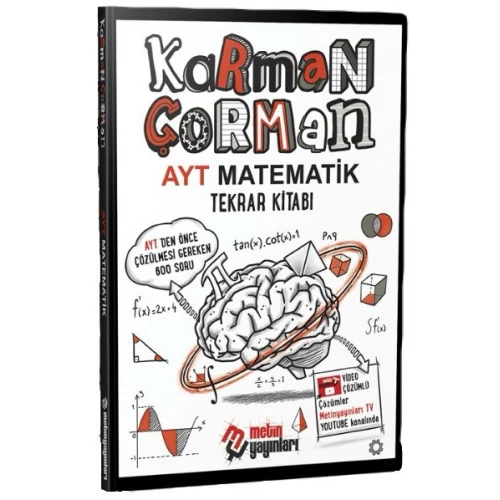 Metin Yayınları Karman Çorman AYT Matematik Tekrar Kitabı Metin Yayınları Karman Çorman AYT Matematik Tekrar Kitabı