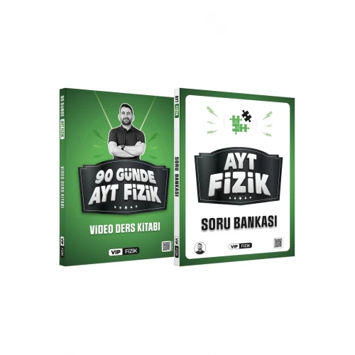 VİP Fizik 90 Günde AYT Video Ders Kitabı ve AYT Fizik Soru Bankası Seti VİP Fizik 90 Günde AYT Video Ders Kitabı ve AYT Fizik Soru Bankası Seti