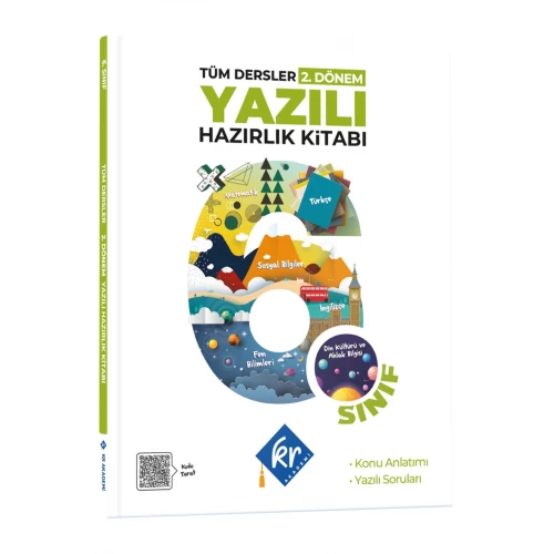 6. Sınıf Tüm Dersler 2. Dönem Yazılı Hazırlık Kitabı KR Akademi Yayınları 6. Sınıf Tüm Dersler 2. Dönem Yazılı Hazırlık Kitabı KR Akademi Yayınları