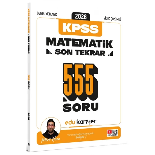 Edu Kariyer Mert Hoca 2026 KPSS Genel Yetenek Matematik Son Tekrar 555 Soru Edu Kariyer Mert Hoca 2026 KPSS Genel Yetenek Matematik Son Tekrar 555 Soru