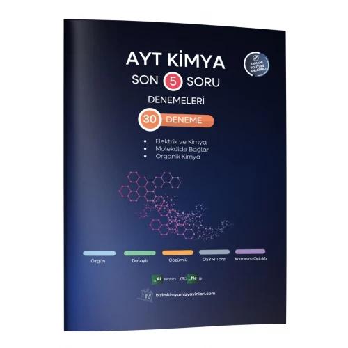 Alaittin Güneş AYT Kimya Son 5 Soru Denemeleri 30 Deneme Alaittin Güneş AYT Kimya Son 5 Soru Denemeleri 30 Deneme