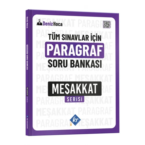 Deniz Hoca Tüm Sınavlar İçin Paragraf Soru Bankası Meşakkat Serisi KR Akademi Yayınları Deniz Hoca Tüm Sınavlar İçin Paragraf Soru Bankası Meşakkat Serisi KR Akademi Yayınları