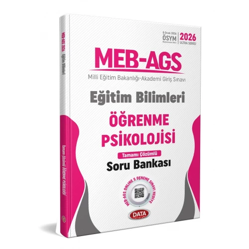 2026 MEB-AGS Eğitim Bilimleri Öğrenme Psikolojisi Tamamı Çözümlü Soru Bankası Data Yayınları 2026 MEB-AGS Eğitim Bilimleri Öğrenme Psikolojisi Tamamı Çözümlü Soru Bankası Data Yayınları