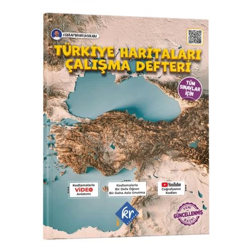 Coğrafyanın Kodları Türkiye Haritaları Çalışma Defteri (Tüm Sınavlar İçin) KR Akademi Yayınları Coğrafyanın Kodları Türkiye Haritaları Çalışma Defteri (Tüm Sınavlar İçin) KR Akademi Yayınları