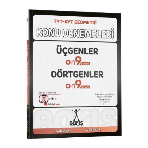Barış Yayınları TYT - AYT Geometri Üçgenler Dörtgenler Konu Denemeleri Barış Yayınları TYT - AYT Geometri Üçgenler Dörtgenler Konu Denemeleri