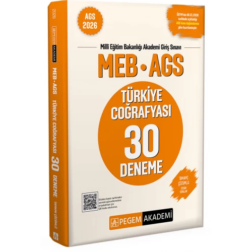2026 MEB AGS Türkiye Coğrafyası 30 Deneme Tamamı Çözümlü Pegem Akademi 2026 MEB AGS Türkiye Coğrafyası 30 Deneme Tamamı Çözümlü Pegem Akademi