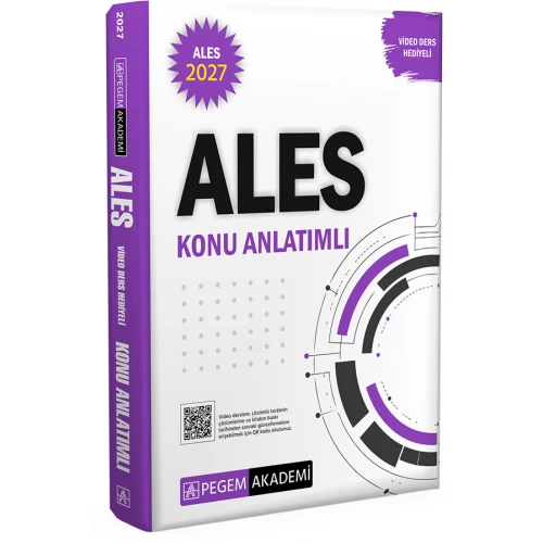 2027 ALES Konu Anlatımlı (Video Ders Hediyeli) Pegem Akademi 2027 ALES Konu Anlatımlı (Video Ders Hediyeli) Pegem Akademi