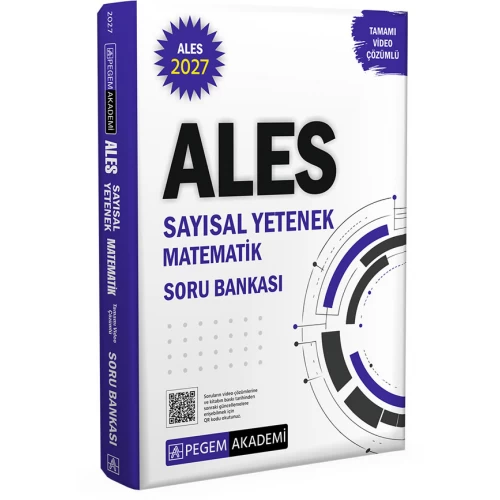 2027 ALES Sayısal Yetenek Matematik Tamamı Video Çözümlü Soru Bankası Pegem Akademi 2027 ALES Sayısal Yetenek Matematik Tamamı Video Çözümlü Soru Bankası Pegem Akademi