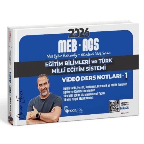 Hoca Kafası Yayınları 2026 MEB-AGS Eğitim Bilimleri ve Türk Milli Eğitim Sistemi Video Ders Notları - 1 Hoca Kafası Yayınları 2026 MEB-AGS Eğitim Bilimleri ve Türk Milli Eğitim Sistemi Video Ders Notları - 1