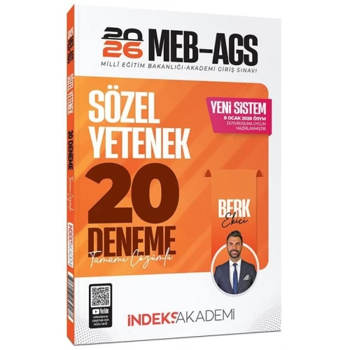 İndeks Akademi 2026 MEB-AGS Sözel Yetenek Çözümlü 20 Deneme İndeks Akademi 2026 MEB-AGS Sözel Yetenek Çözümlü 20 Deneme
