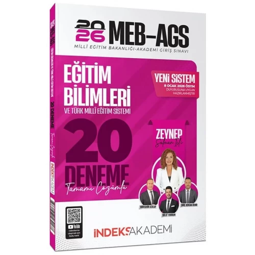 İndeks Akademi 2026 MEB-AGS Eğitim Bilimleri ve Türk Milli Eğitim Sistemi Çözümlü 20 Deneme İndeks Akademi 2026 MEB-AGS Eğitim Bilimleri ve Türk Milli Eğitim Sistemi Çözümlü 20 Deneme