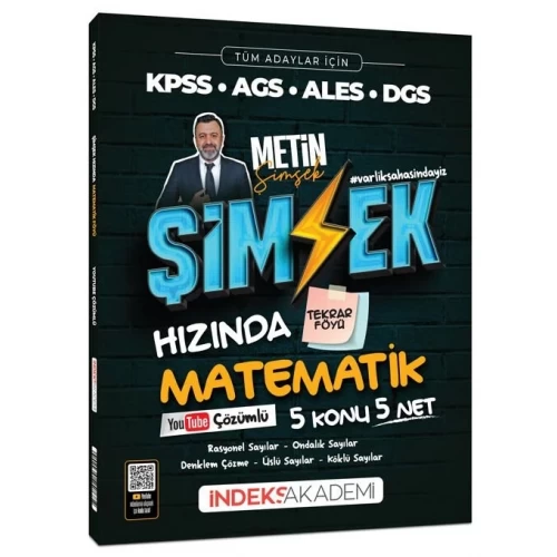 İndeks Akademi KPSS MEB-AGS ALES DGS Şimşek Hızında Matematik Youtube Video Çözümlü Tekrar Föyü İndeks Akademi KPSS MEB-AGS ALES DGS Şimşek Hızında Matematik Youtube Video Çözümlü Tekrar Föyü