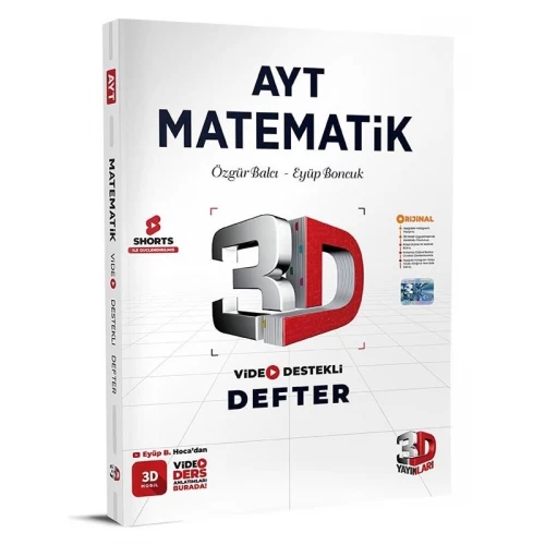 AYT Matematik Video Destekli Defter 3D Yayınları AYT Matematik Video Destekli Defter 3D Yayınları