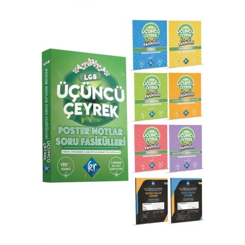 LGS Üçüncü Çeyrek Poster Notlar Soru Fasikülleri (3. Çeyrek) KR Akademi Yayınları LGS Üçüncü Çeyrek Poster Notlar Soru Fasikülleri (3. Çeyrek) KR Akademi Yayınları