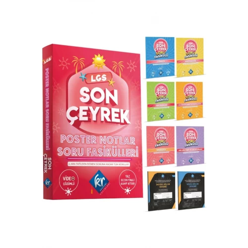 LGS Son Çeyrek Poster Notlar Soru Fasikülleri (4. Çeyrek) KR Akademi Yayınları LGS Son Çeyrek Poster Notlar Soru Fasikülleri (4. Çeyrek) KR Akademi Yayınları